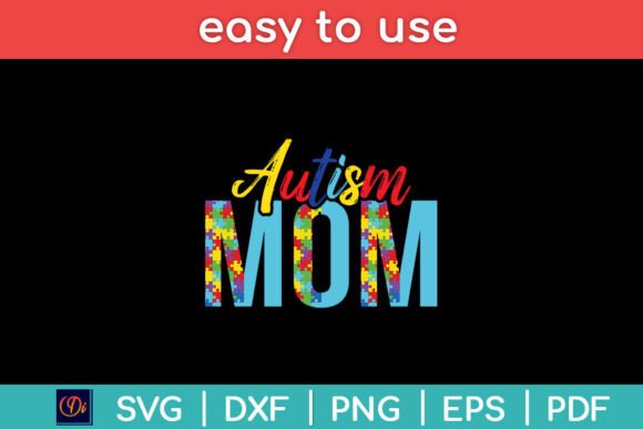 Autism Mom Life Puzzle Mothers Day Svg for Crafts and Graphics
