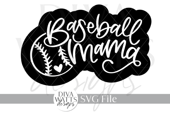 Baseball Mama SVG Graphic: A Heartfelt Design for Crafts and Merch