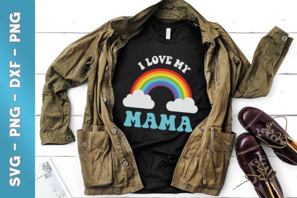 LGBT Mom I Love My Moms SVG: A Vibrant Graphic Design Asset for Modern Crafts
