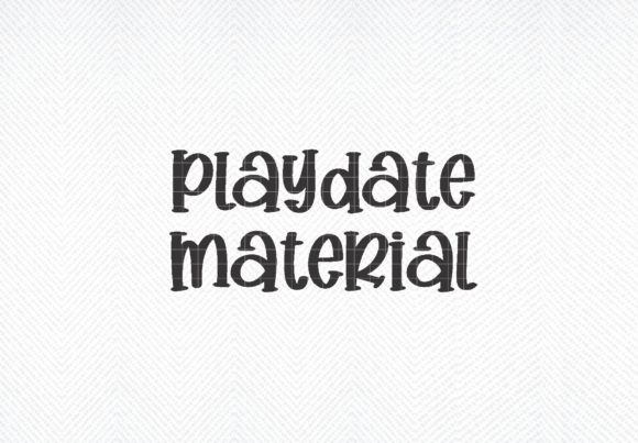 Playdate Material Graphics for Crafts and Baby Branding